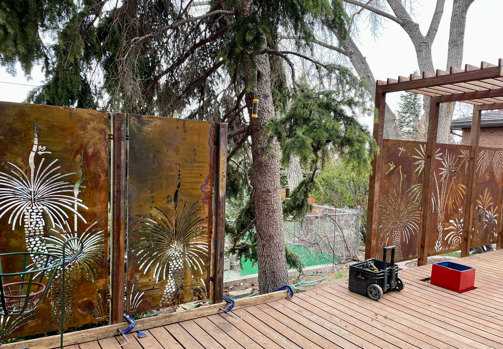 Shop Garden Screens, outdoor privacy screens & privacy Panels - Exotic Metal provides custom privacy screens  & yard privacy panels