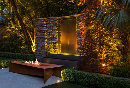 H&P Building - Corten Steel Fire Pit, Linear Cor-Ten Steel  Fire Pit - Custom Outdoor Fire Pits - Best Fire Pits